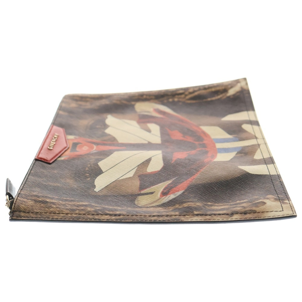 GIVENCHY(ジバンシィ) Antigona Robot Himba Print Clutch ロポットフェイスプリント レザークラッチ セカンドバッグ マルチカラー