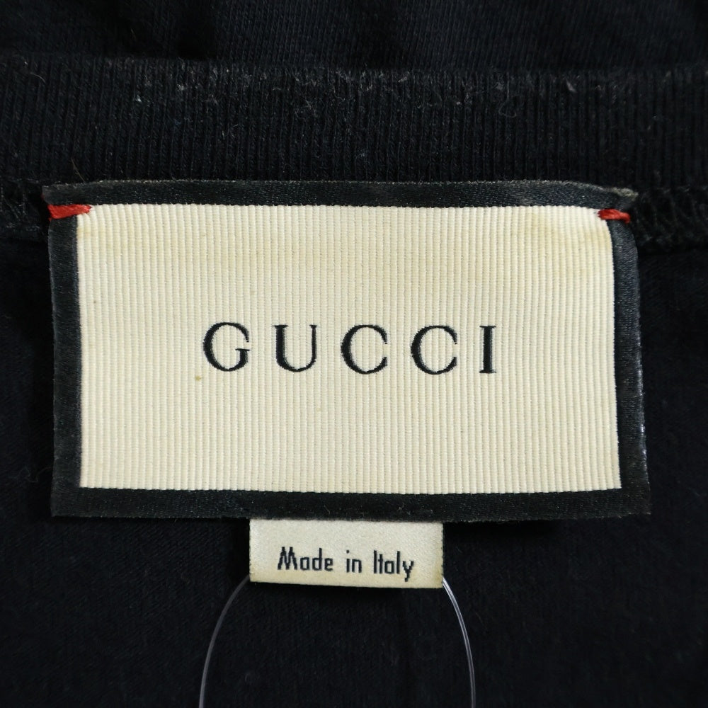 GUCCI(グッチ) Coco Capitan ココキャピタン ロゴプリントTシャツ 半袖カットソー ブラック 493117