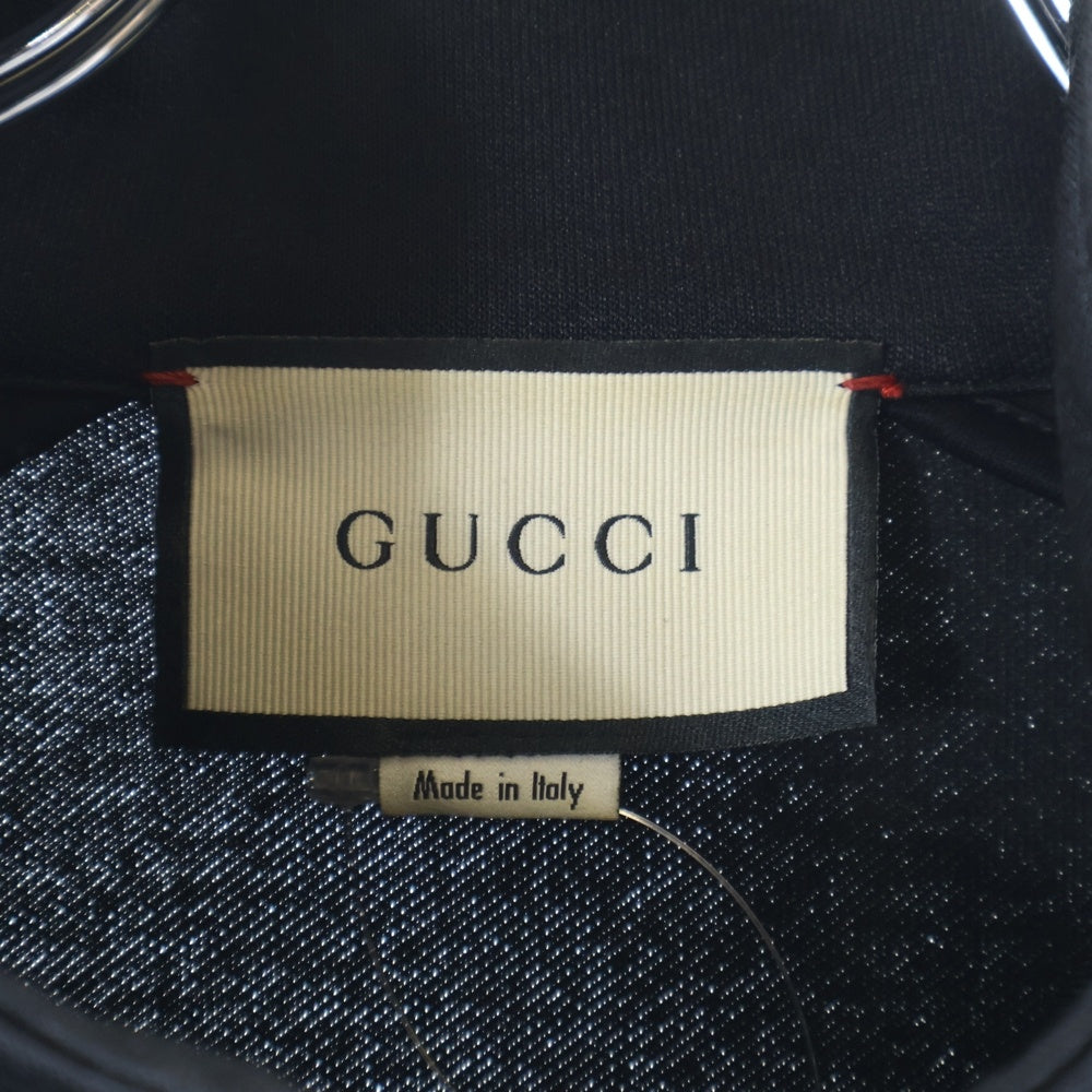 GUCCI(グッチ) 17AW TECHNICAL JERSEY JACKET サイドライン テクニカルジャージ トラックジャケット ブラック 474634