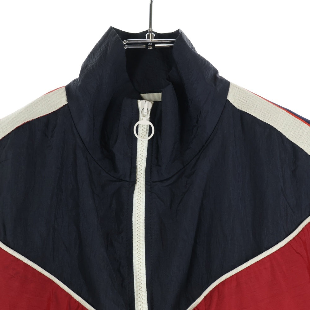 GUCCI(グッチ) SPIRITISMO バック装飾 サイドライン ナイロン トラックジャケット ブラック/レッド 519487