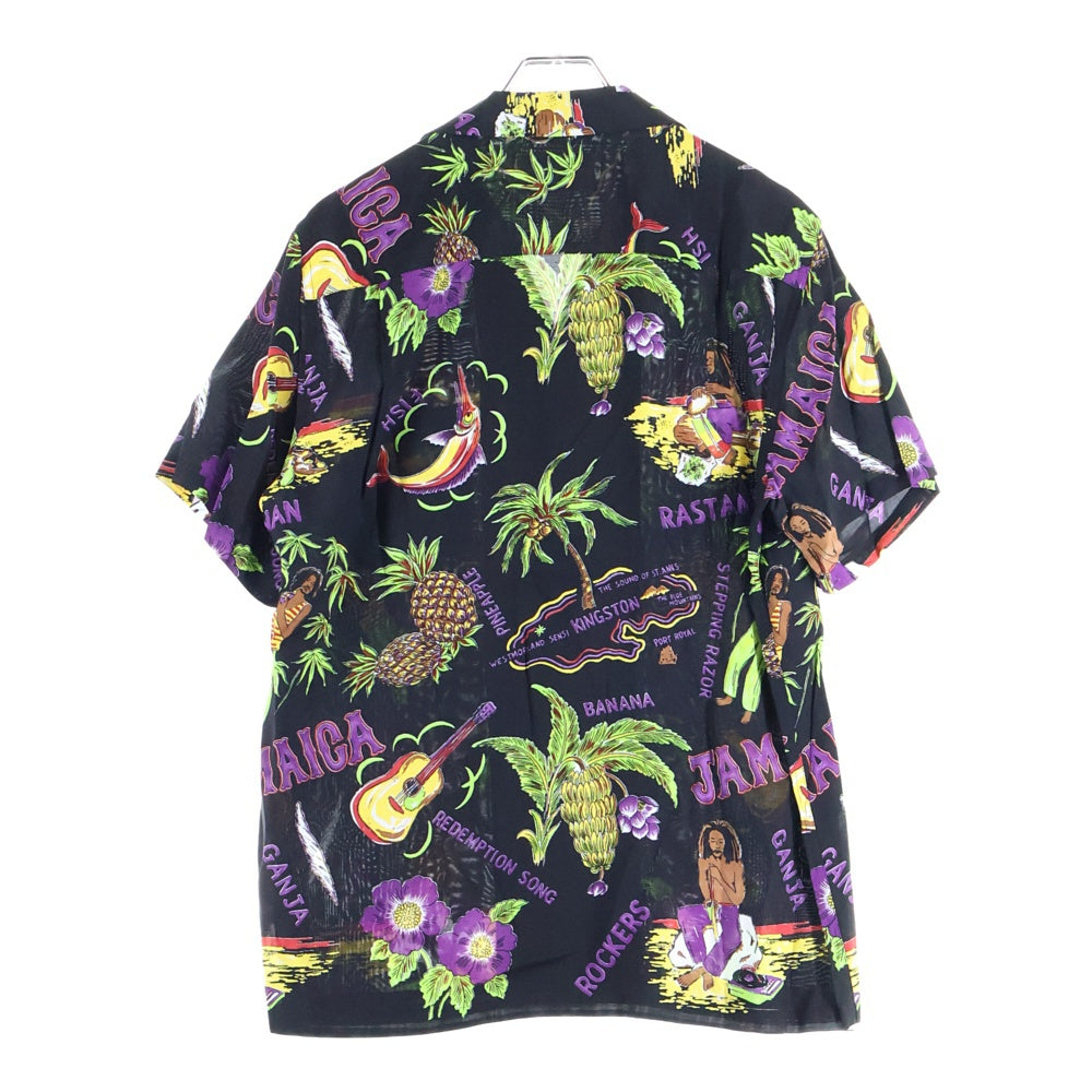 WACKO MARIA(ワコマリア) 18AW JAMAICA S/S HAWAIIAN SHIRT ジャマイカ 半袖ハワイアン アロハシャツ ブラック