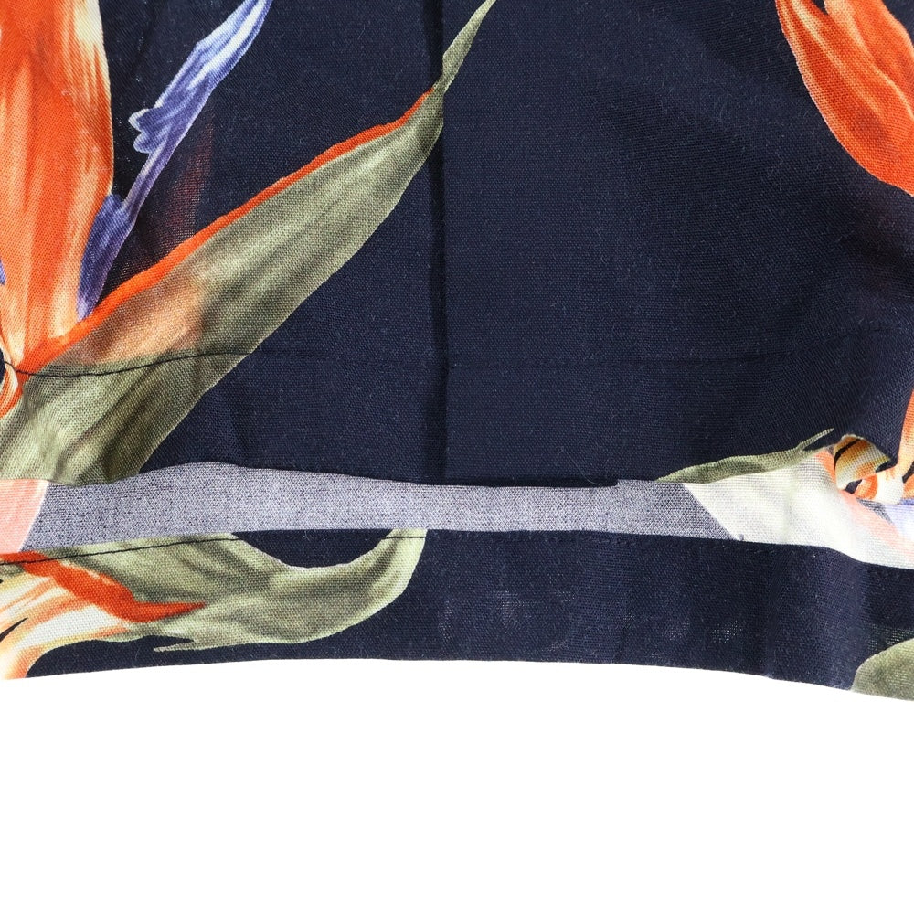 WACKO MARIA(ワコマリア) 18SS BIRD OF PARADISE S/S HAWAIIAN SHIRT バード オブパラダイス 極楽鳥 半袖ハワイアン アロハシャツ ネイビー