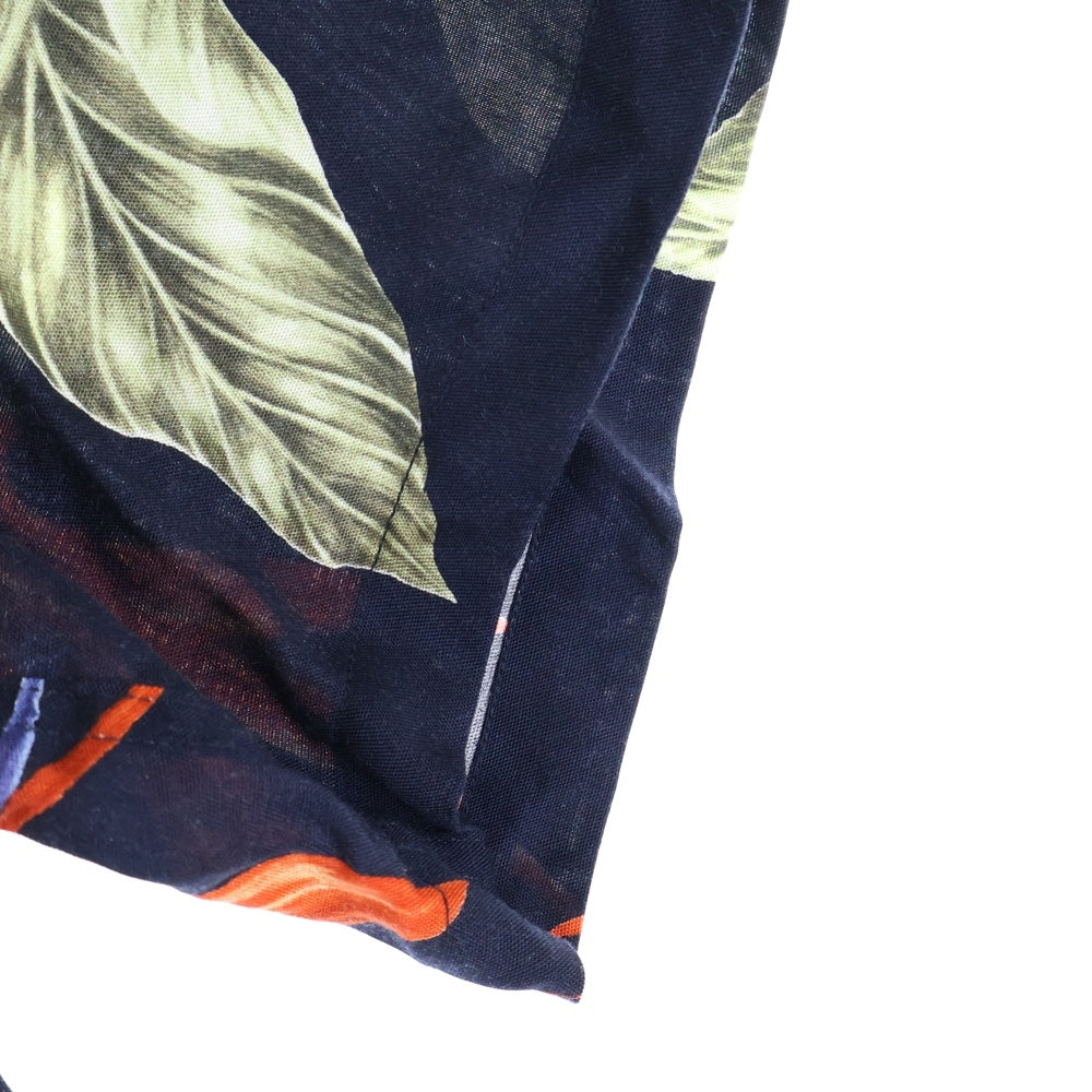 WACKO MARIA(ワコマリア) 18SS BIRD OF PARADISE S/S HAWAIIAN SHIRT バード オブパラダイス 極楽鳥 半袖ハワイアン アロハシャツ ネイビー