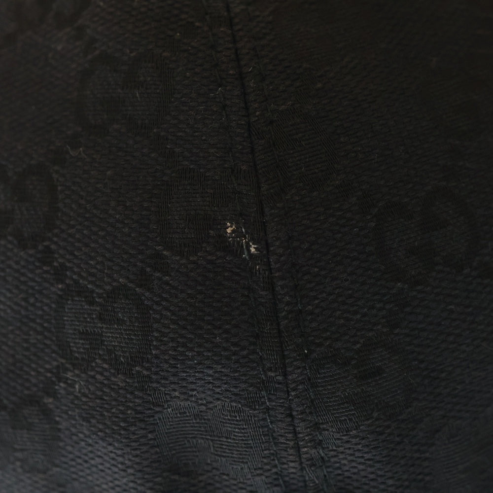 GUCCI(グッチ) シェリーライン GGキャンバス ベースボールキャップ 帽子 ブラック 200035