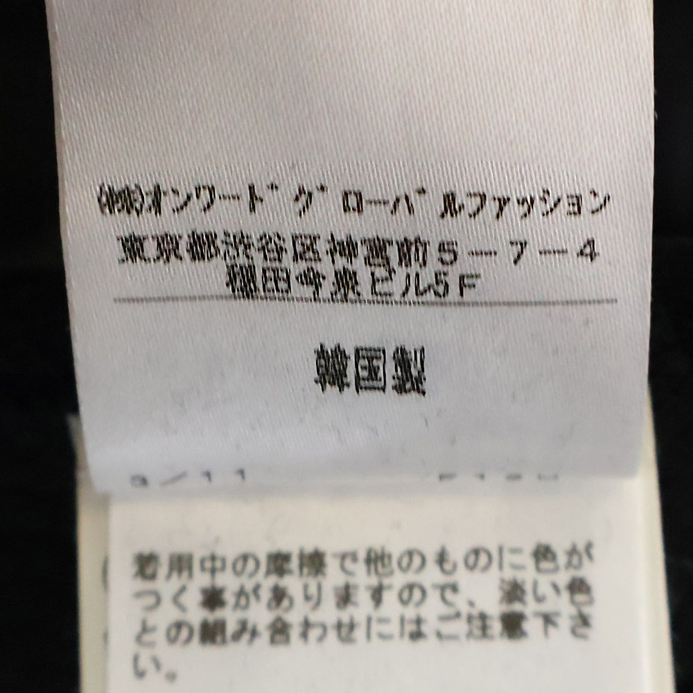 wooyoungmi(ウーヨンミ) ダブルジップデザイン オーバーサイズフーディ スウェットパーカー ブラック JRWY-YA-1011