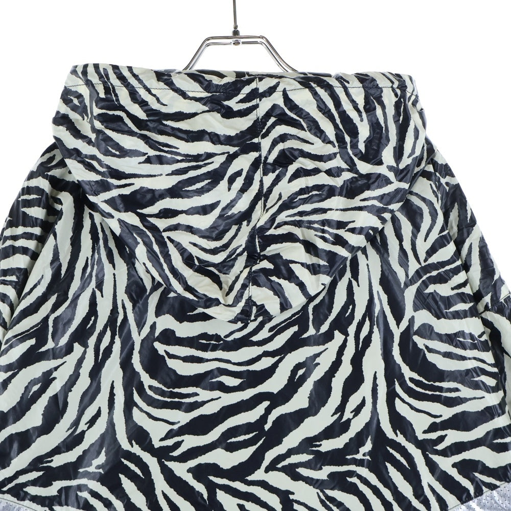 CELINE(セリーヌ) 22SS ゼブラルック コーティングナイロン ルーズカットジャケット パーカー ホワイト/ブラック 2W537260Q