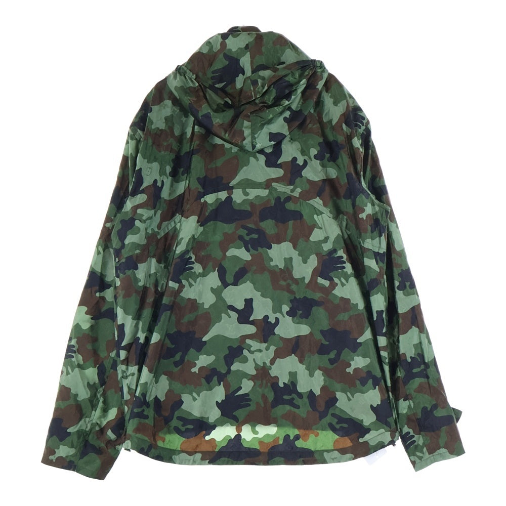 LOUIS VUITTON(ルイヴィトン) 20AW Camo Windbreaker カモウィンドブレイカー フーデッドジャケット パーカー 迷彩総柄 カーキ RM202M XCO HJB08W