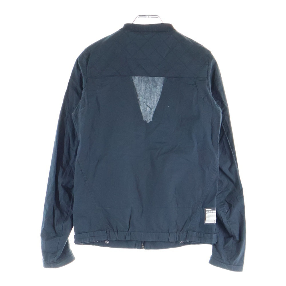 G-STAR RAW(ジースターロウ) フロントロゴデザイン ダブルポケット ジップアップ ナイロンジャケット レディース ブラック