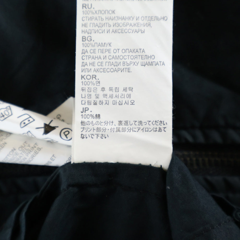 G-STAR RAW(ジースターロウ) フロントロゴデザイン ダブルポケット ジップアップ ナイロンジャケット レディース ブラック