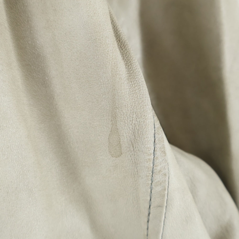 G-STAR RAW(ジースターロウ) NEW ESSENTIAL LEATHER JKT ニュー エッセンシャル マルチポケット レザー ライダースジャケット ベージュ