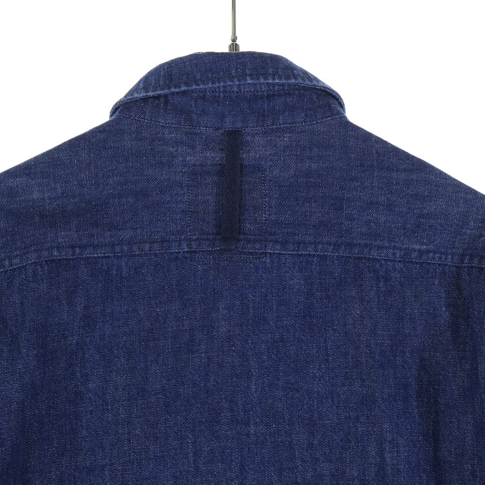 G-STAR RAW(ジースターロウ) 胸パッチデザイン 7B レギュラーカラー デニム 長袖シャツ インディゴ