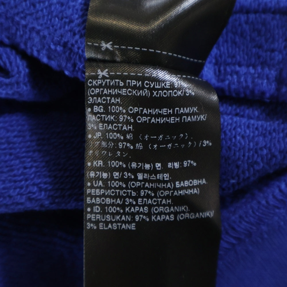 G-STAR RAW(ジースターロウ) フロントロゴデザイン クルーネック スウェット パーカー ブルー