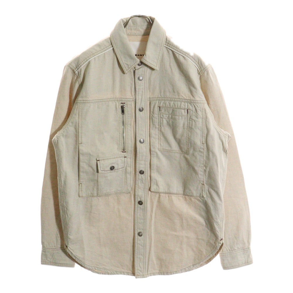 ISABEL MARANT ETOILE イザベル マラン エトワール PASCUALE JACKET パスクアーレ マルチポケット ワークジャケット ベージュ VE0153HA-A2H06H ISABEL MARANT ETOILE(イザベル マラン エトワール) PASCUALE JACKET