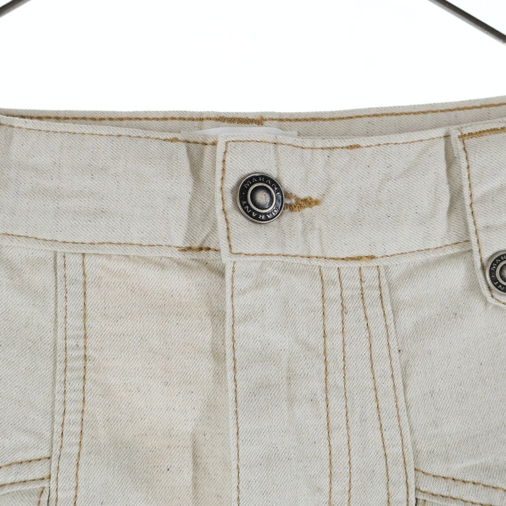 ISABEL MARANT ETOILE(イザベル マラン エトワール) SHORTS マルチポケット ステッチデザイン コットン ハーフワークパンツ ベージュ SH0065HA-A2H06H