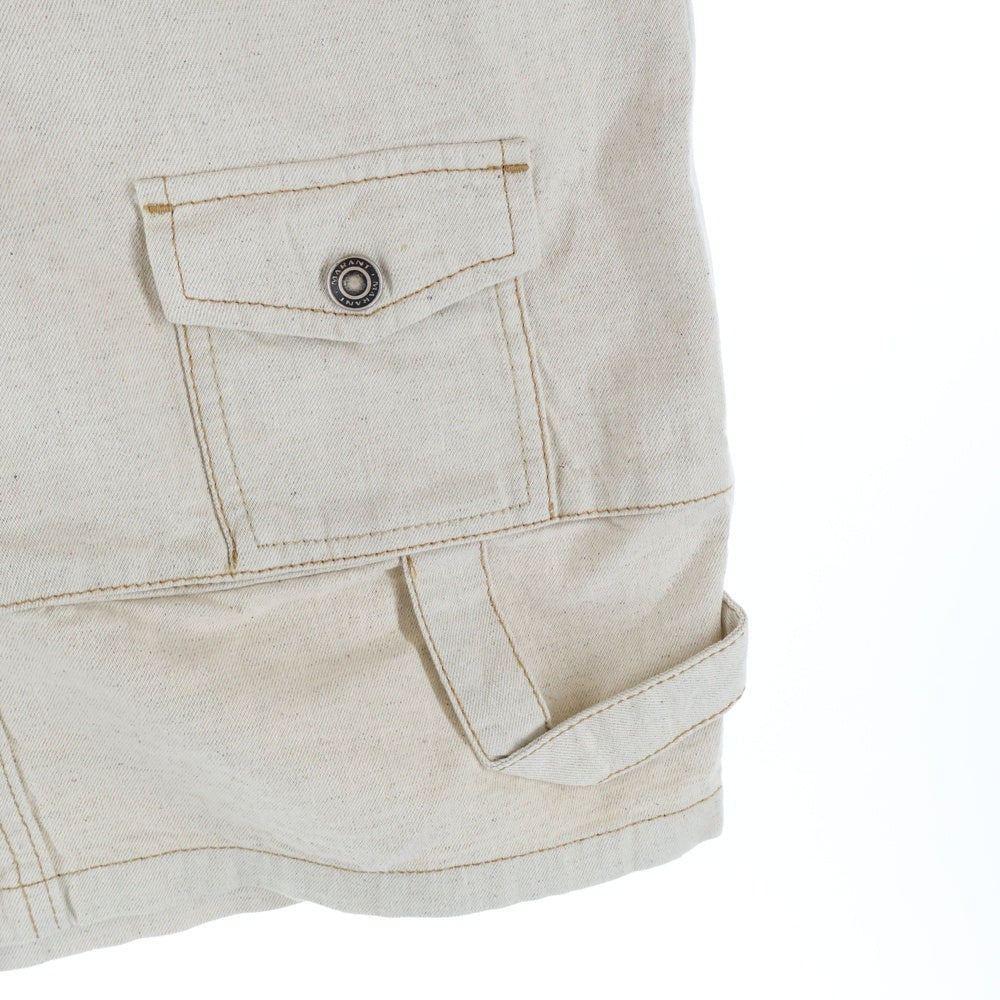 ISABEL MARANT ETOILE(イザベル マラン エトワール) SHORTS マルチポケット ステッチデザイン コットン ハーフワークパンツ ベージュ SH0065HA-A2H06H