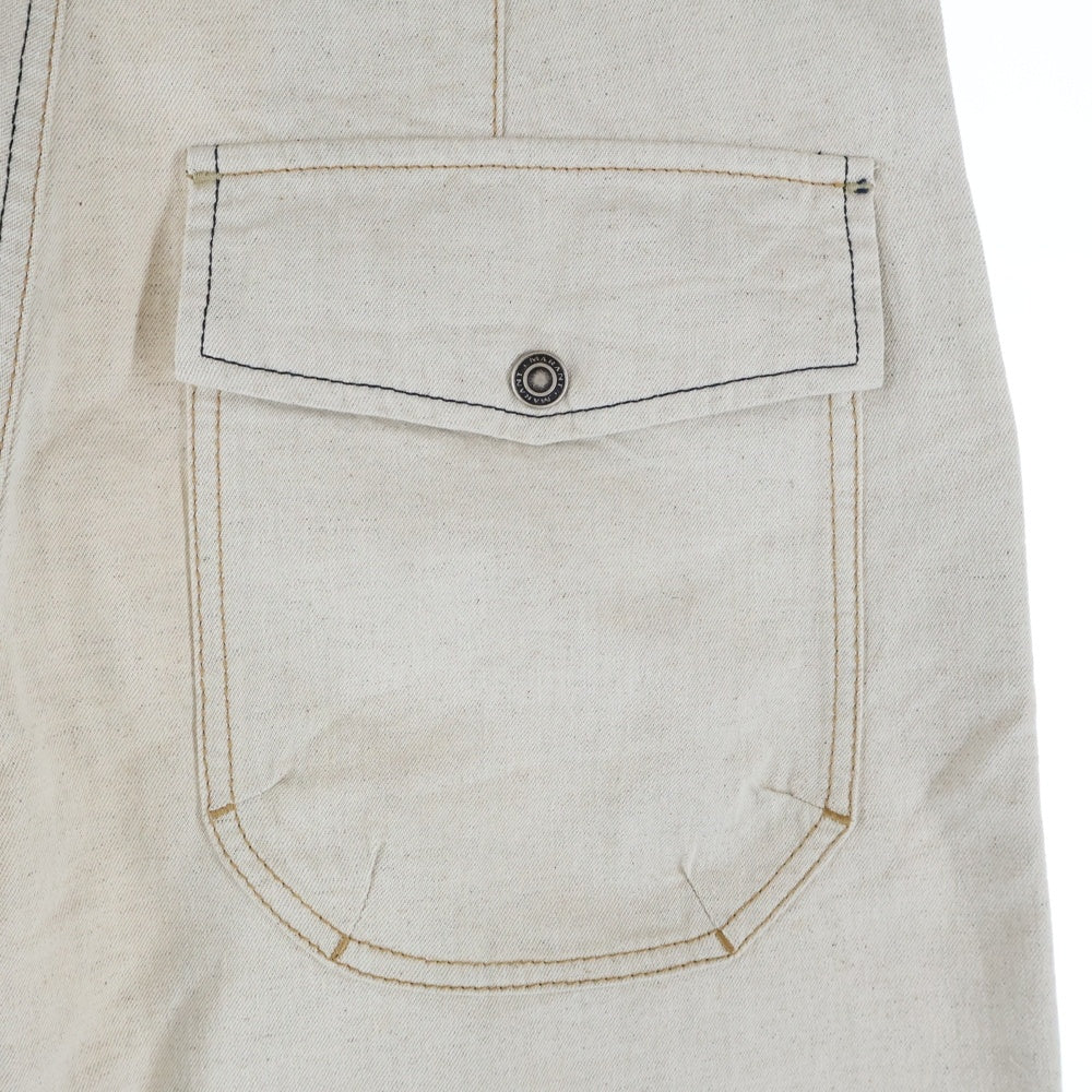 ISABEL MARANT ETOILE(イザベル マラン エトワール) SHORTS マルチポケット ステッチデザイン コットン ハーフワークパンツ ベージュ SH0065HA-A2H06H