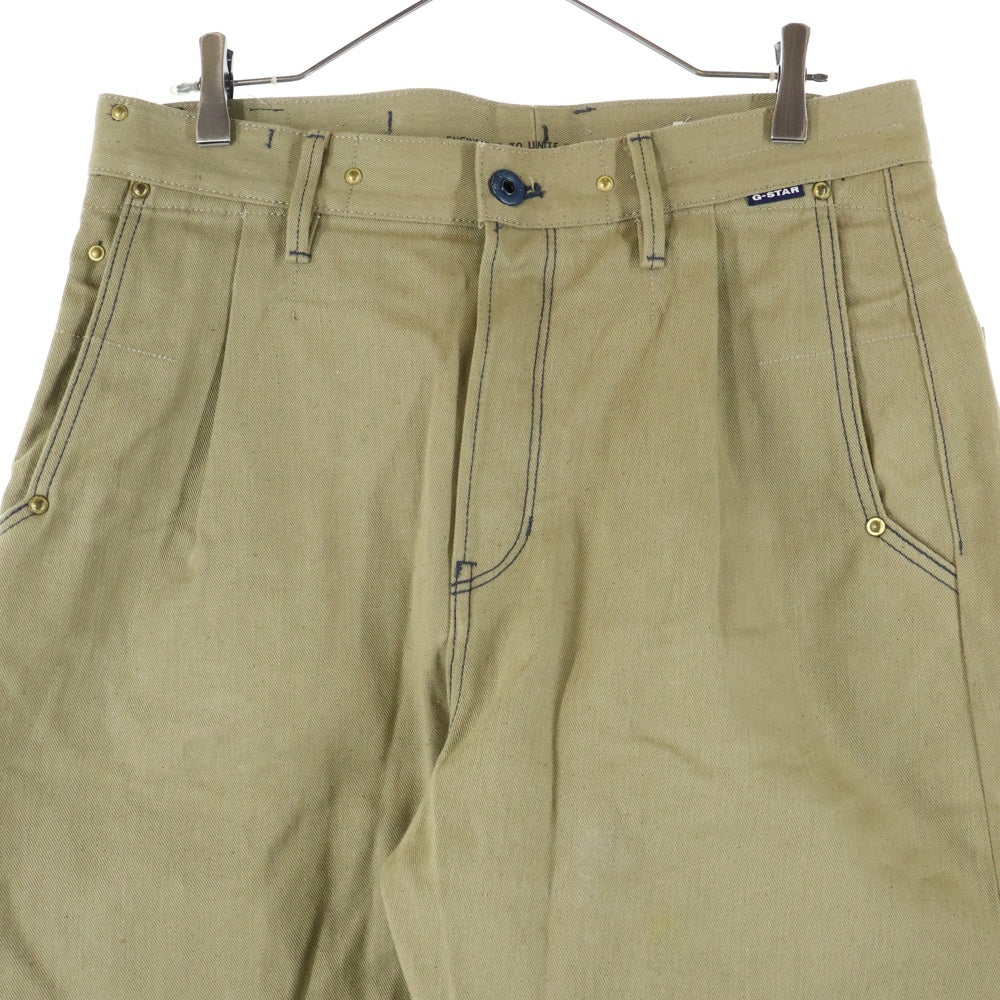 G-STAR RAW(ジースターロウ) JAPANESE FABRIC ジャパニーズ ファブリック マルチポケット ボタンフライ ワークパンツ グリーン