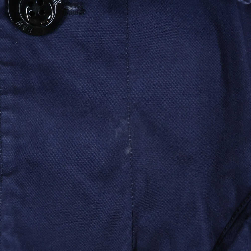 G-STAR RAW(ジースターロウ) 6B マルチポケット レギュラーカラー ロングコート ネイビー