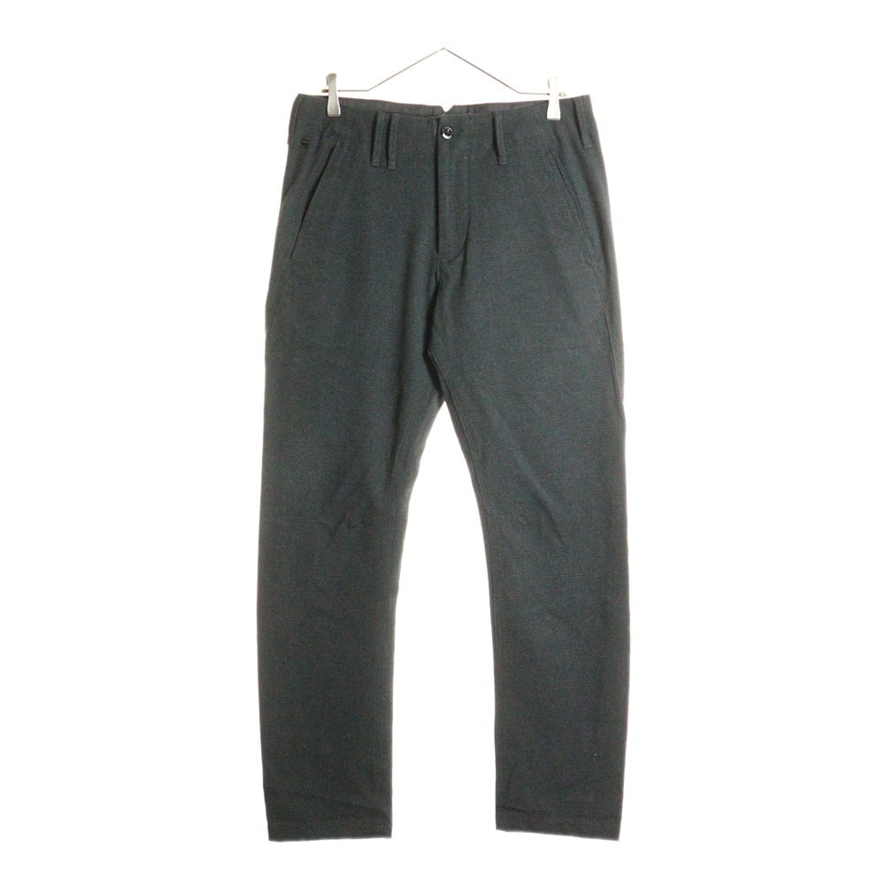G-STAR RAW(ジースターロウ) ロゴデザインプレート マルチポケット コットン ジップアップ スラックスパンツ ブラック