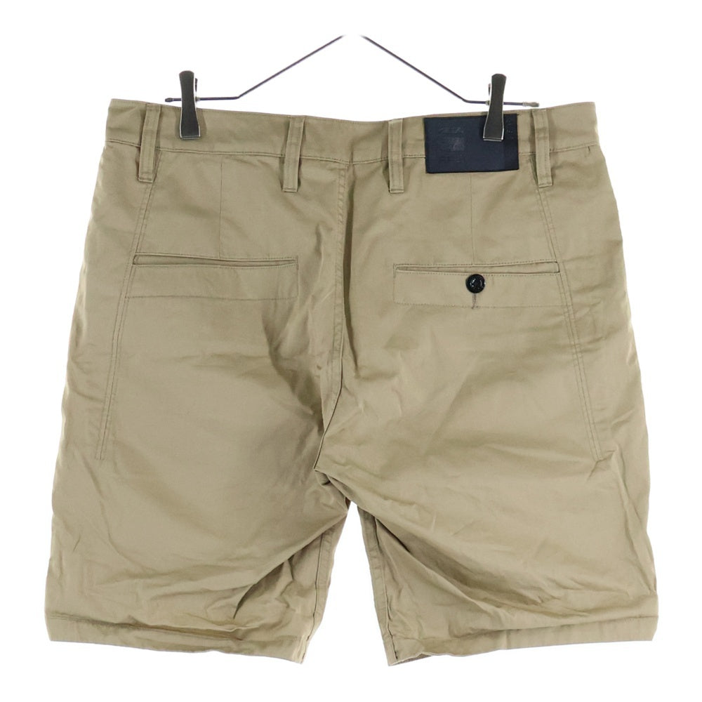 G-STAR RAW(ジースターロウ) ロゴデザインプレート マルチポケット ジップアップ ハーフ チノパンツ ショーツ ベージュ