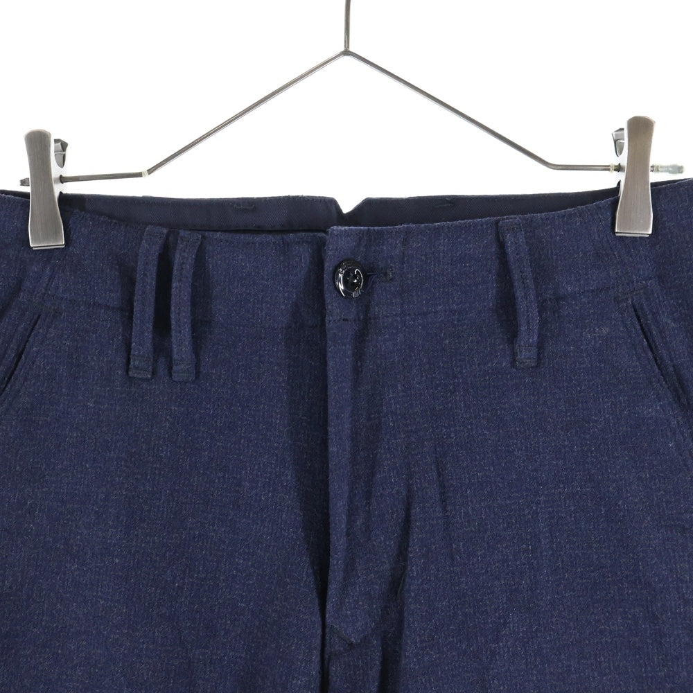 G-STAR RAW(ジースターロウ) ロゴデザインプレート マルチポケット コットン ジップアップ スラックスパンツ ネイビー