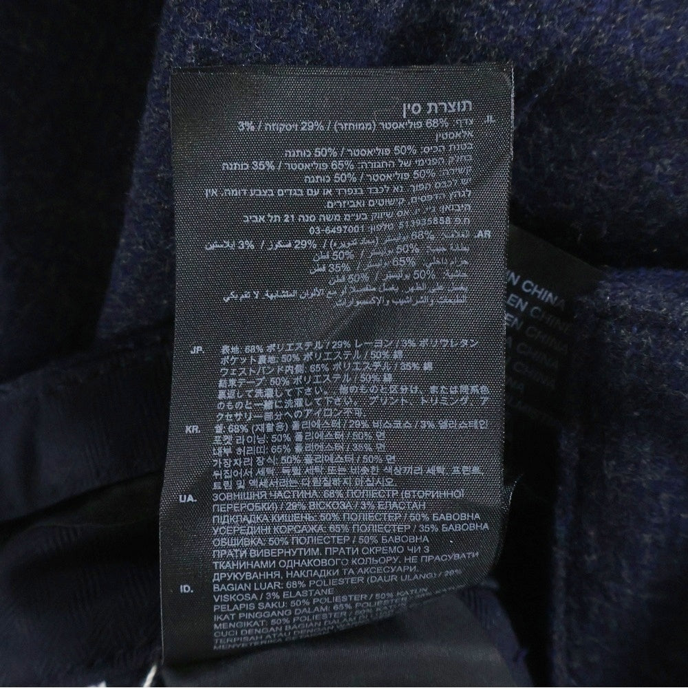 G-STAR RAW(ジースターロウ) ロゴデザインプレート マルチポケット コットン ジップアップ スラックスパンツ ネイビー