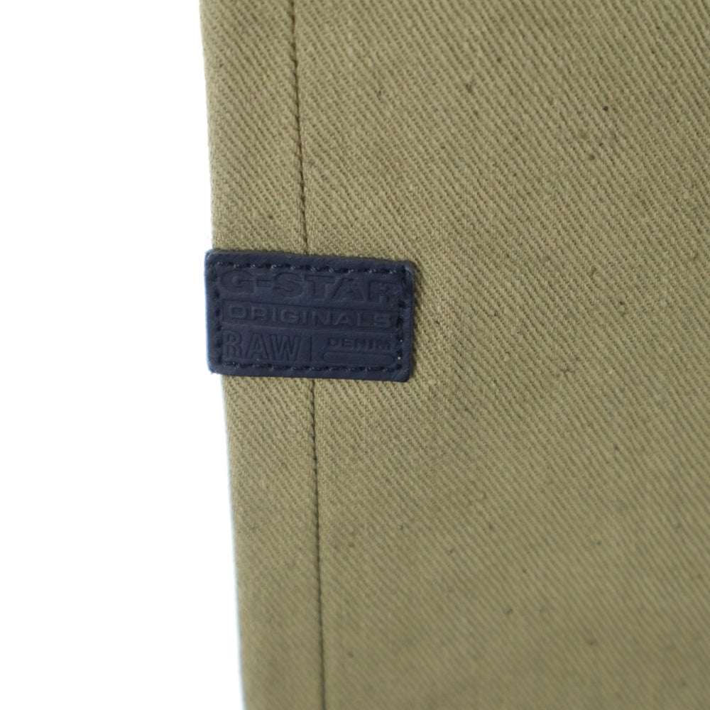 G-STAR RAW(ジースターロウ) マルチフラップポケット ロゴデザイン ジップアップ カーゴ ワークパンツ ベージュ