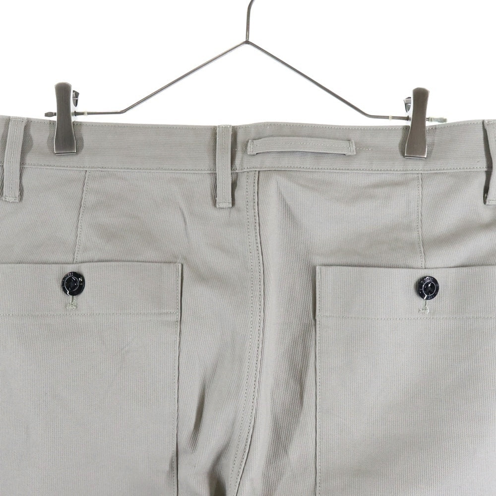 G-STAR RAW(ジースターロウ) マルチポケット ロゴデザインタグ ジップアップ ストレートパンツ グレー
