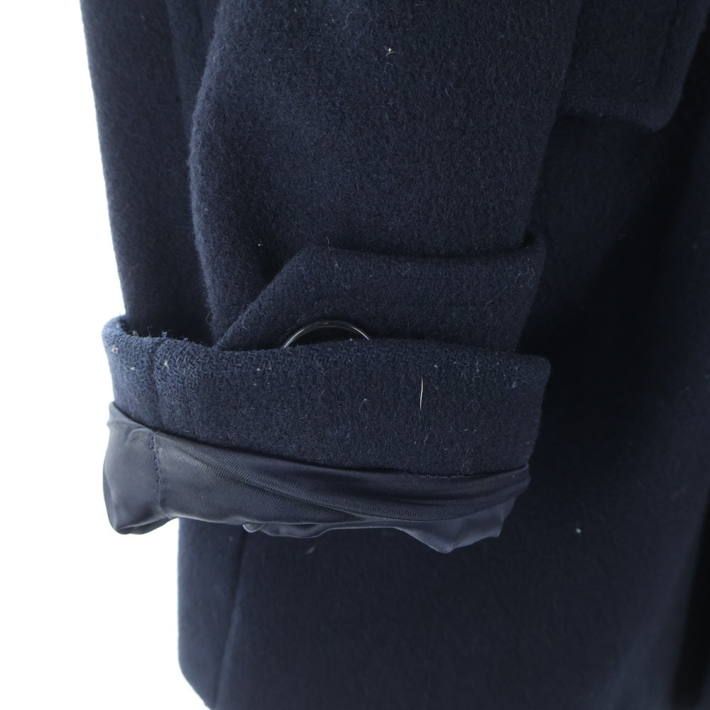 ESTNATION(エストネーション) カシミヤ混 ウール ピーコート ネイビー 62-200-01-100057