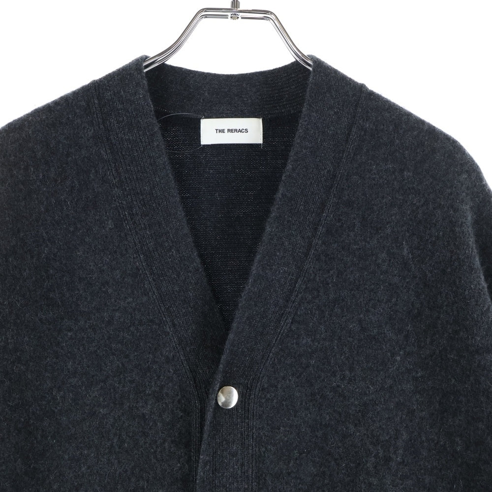 THE RERACS(ザ リラクス) 22AW SNAP BUTTON KNIT CARDIGAN スナップボタン カシミア混 ニットカーディガン ダークグレー 22FW-REKN-338-J