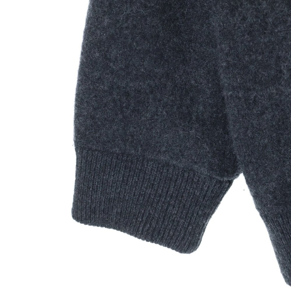 THE RERACS(ザ リラクス) 22AW SNAP BUTTON KNIT CARDIGAN スナップボタン カシミア混 ニットカーディガン ダークグレー 22FW-REKN-338-J