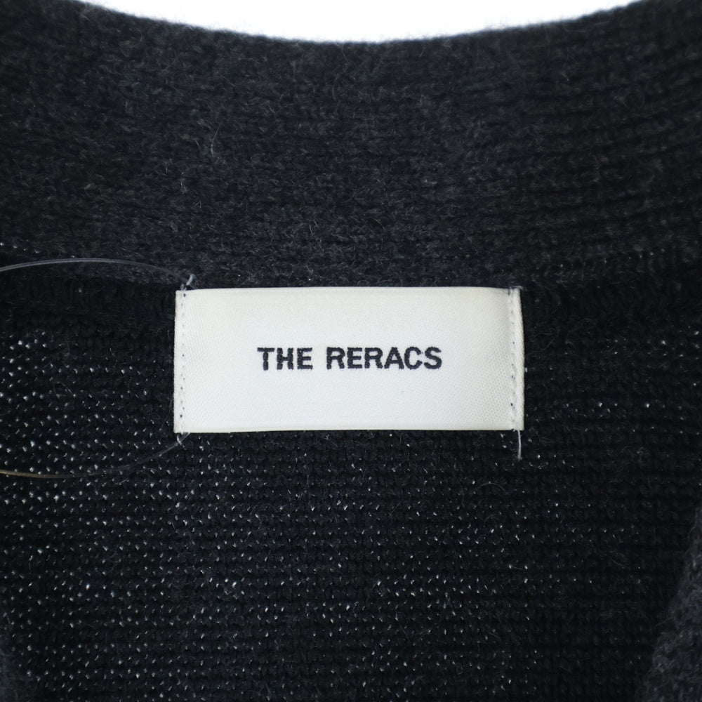 THE RERACS(ザ リラクス) 22AW SNAP BUTTON KNIT CARDIGAN スナップボタン カシミア混 ニットカーディガン ダークグレー 22FW-REKN-338-J