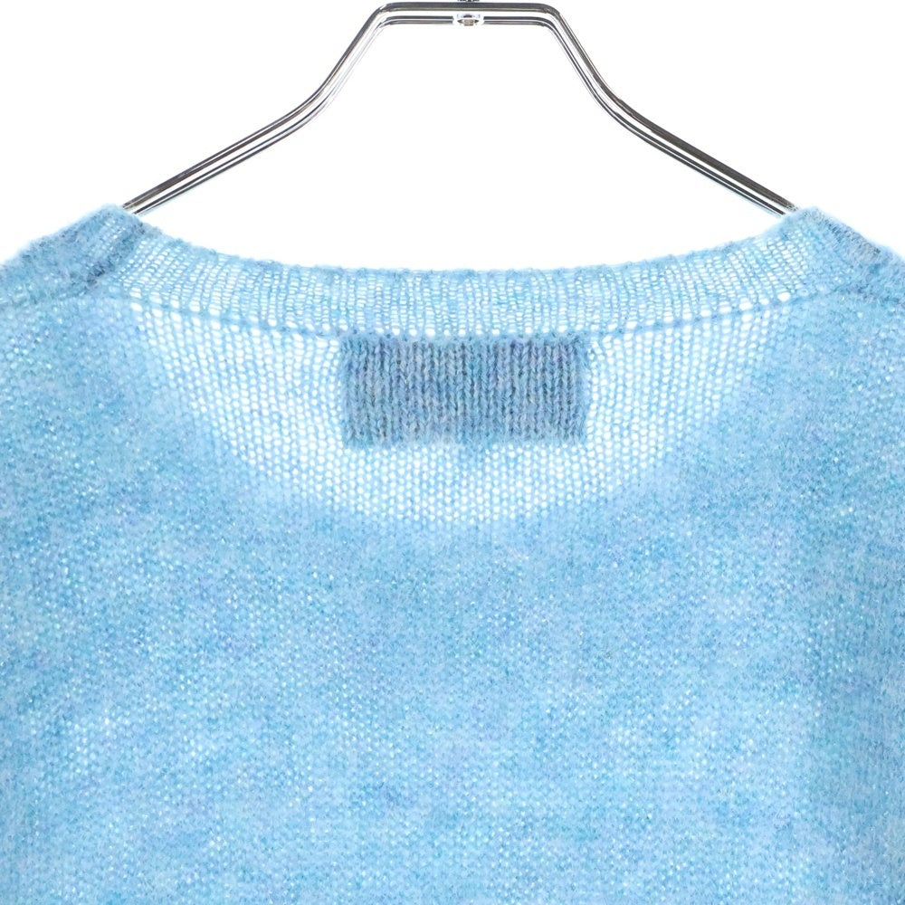 NO BRAND(ノーブランド) LAURENCE J.SMITH ローレンスジェイスミス UK製 クルーネック ウールニット セーター ブルー