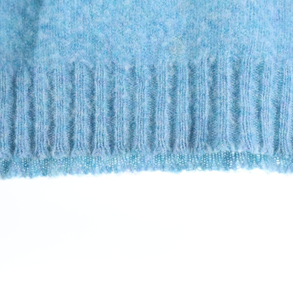 NO BRAND(ノーブランド) LAURENCE J.SMITH ローレンスジェイスミス UK製 クルーネック ウールニット セーター ブルー