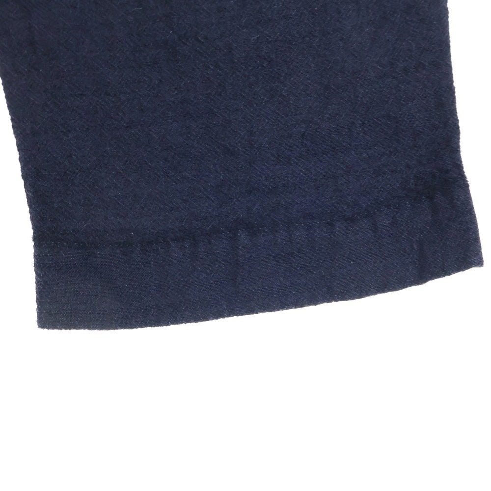 ATELIER BETON(アトリエべトン) 日本製 リネンウール イージーパンツ ネイビー 221-06A