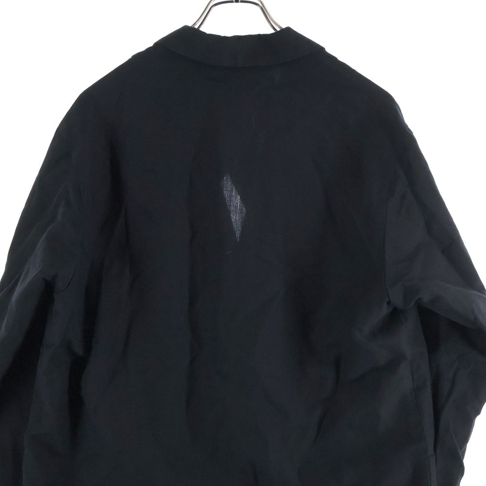 POLYPLOID(ポリプロイド) TRAVEL SUIT JACKET トラベル スーツ ウールリネン 2Bジャケット ブラック 03-C-10