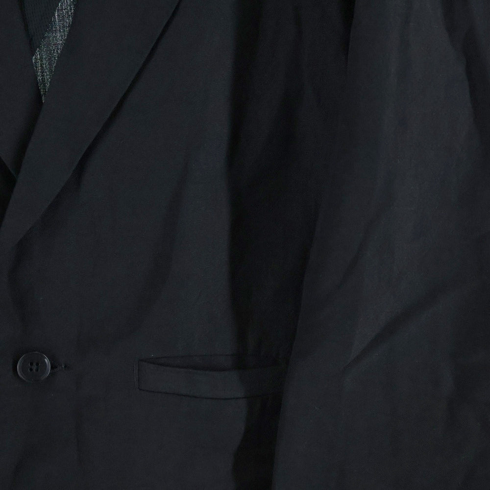 POLYPLOID(ポリプロイド) TRAVEL SUIT JACKET トラベル スーツ ウールリネン 2Bジャケット ブラック 03-C-10