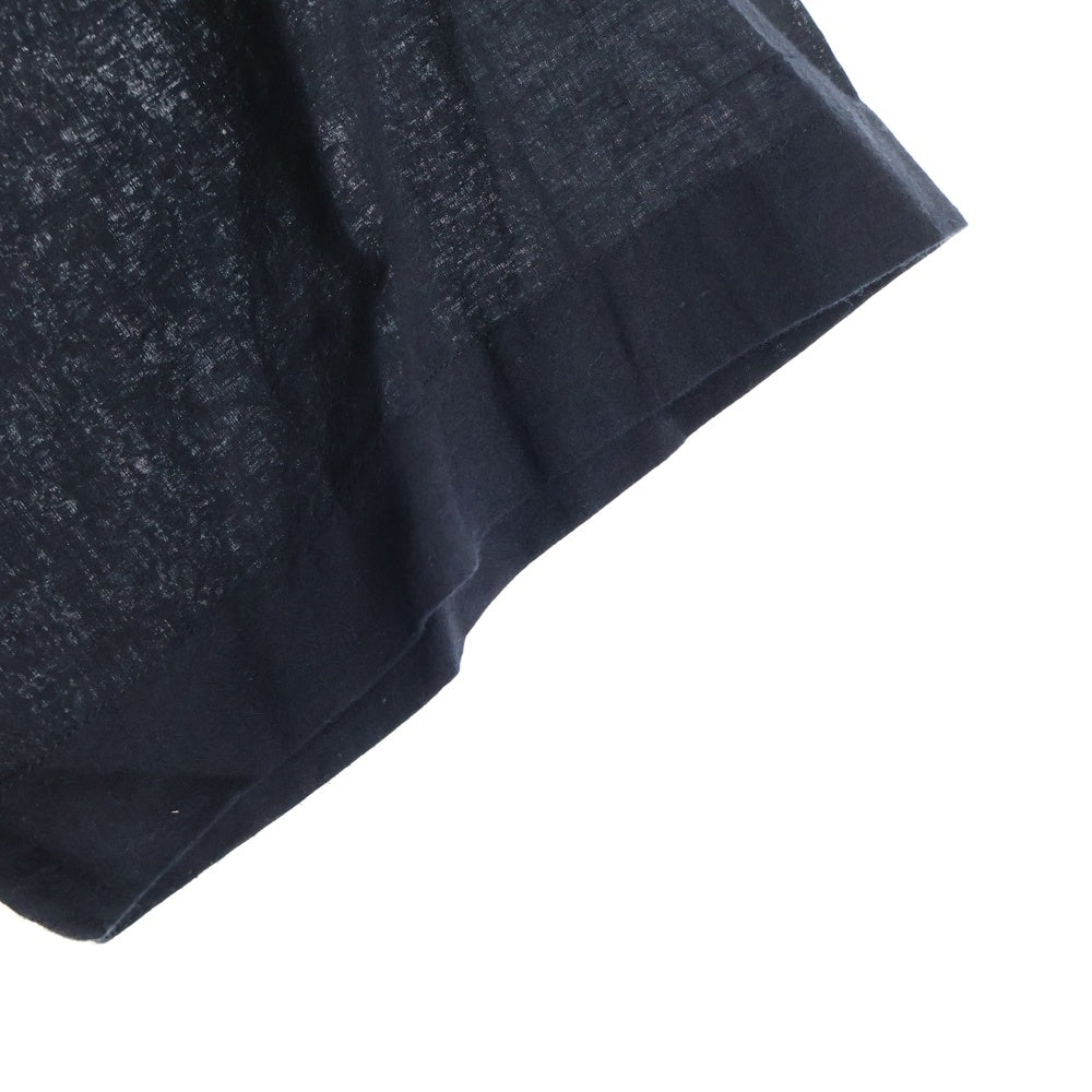 COMOLI(コモリ) KHADI コットン 半袖オープンカラーシャツ ブラック Z01-02017