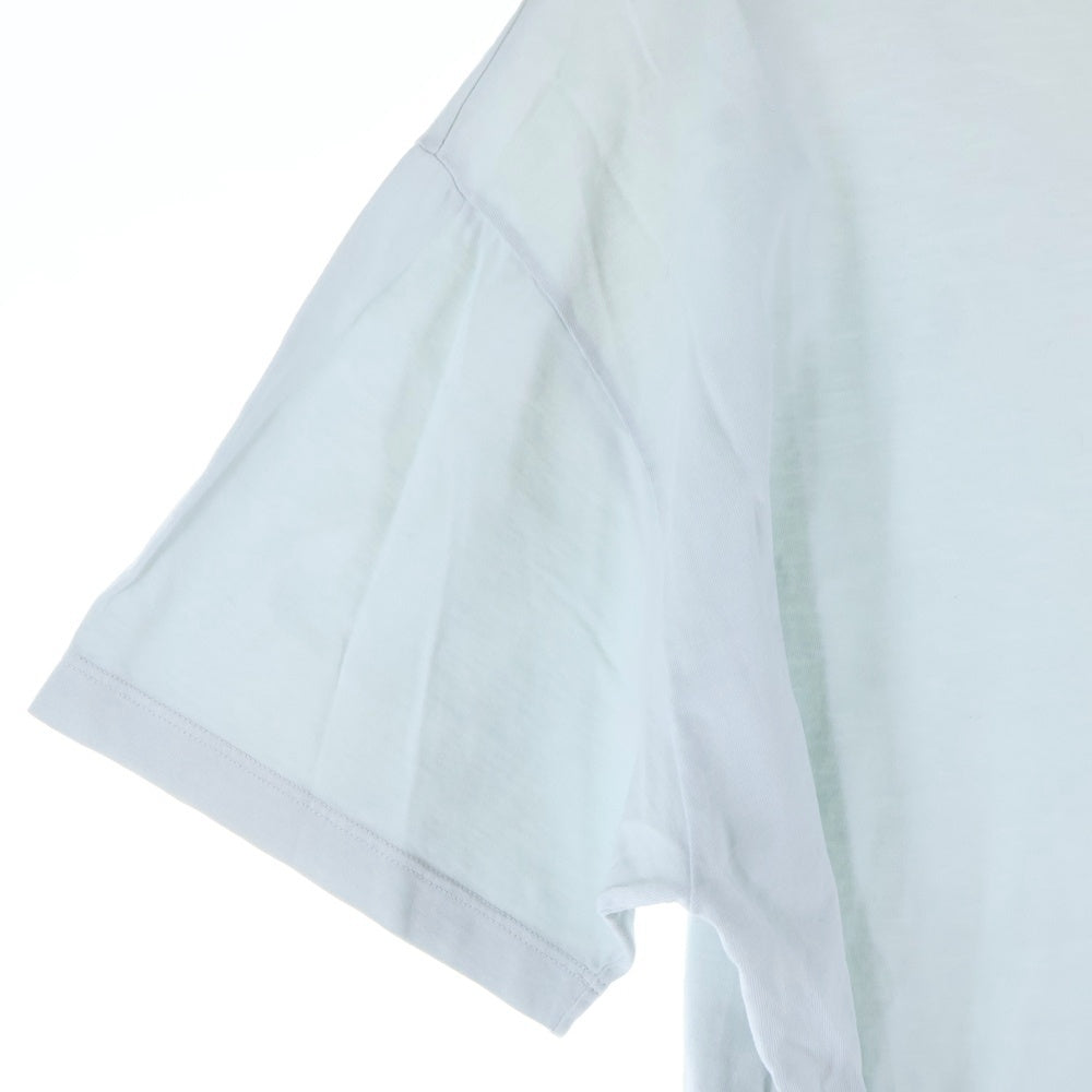 NO BRAND(ノーブランド) CAN PEP REY キャンペプレイ イタリア製 オーガニックコットン クルーネック 半袖Tシャツ カットソー ブルー