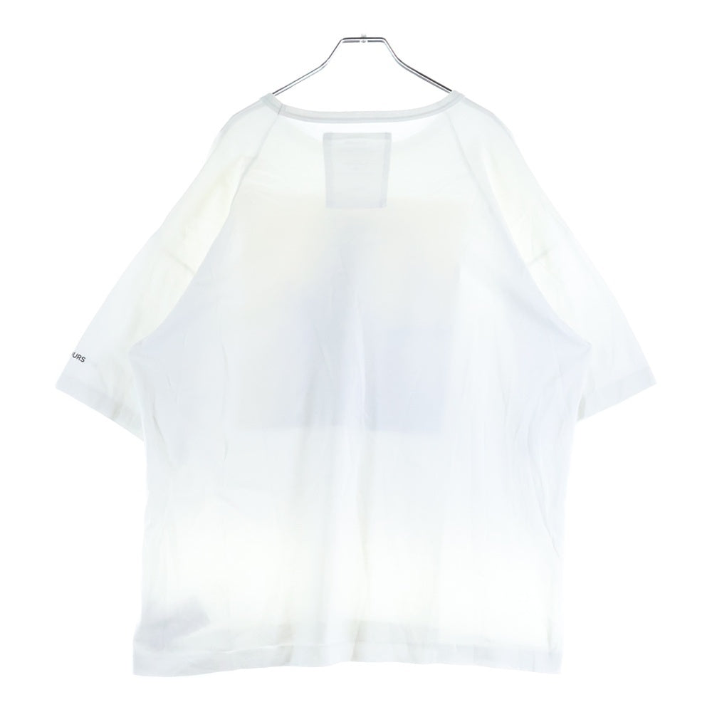 NO BRAND(ノーブランド) AFTERHOURS アフターアワーズ 22AW グラフィックプリント クルーネック 半袖Tシャツ カットソー ホワイト
