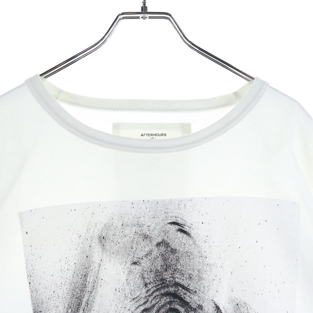 NO BRAND(ノーブランド) AFTERHOURS アフターアワーズ 22AW グラフィックプリント クルーネック 半袖Tシャツ カットソー ホワイト