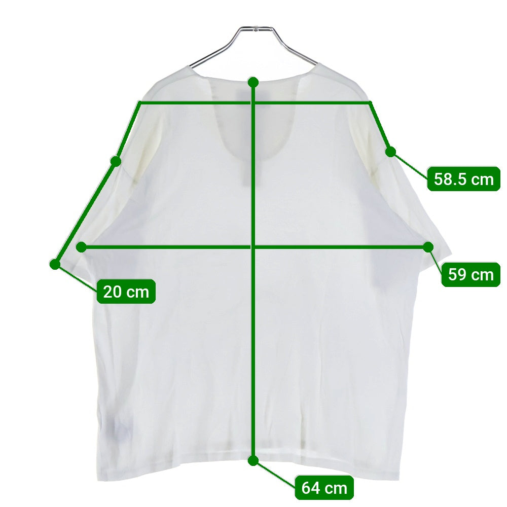 RAINMAKER(レインメーカー) HENLEY-NECK T-SHIRT 日本製 ヘンリーネック コットン 半袖Tシャツ カットソー ホワイト RM241-038