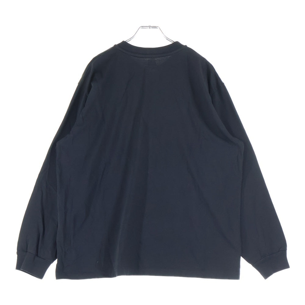 blurhms(ブラームス) CLASSIC HENLEY L/S クラシック コットン ヘンリーネック長袖Tシャツ カットソー ブラック bROOTS25F4