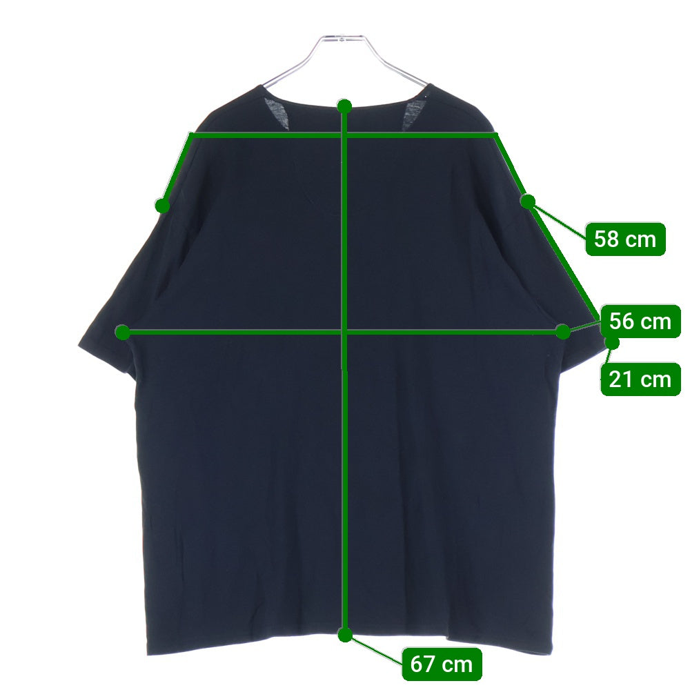 RAINMAKER(レインメーカー) HENLEY-NECK T-SHIRT 日本製 ヘンリーネック コットン 半袖Tシャツ カットソー ブラック RM241-038