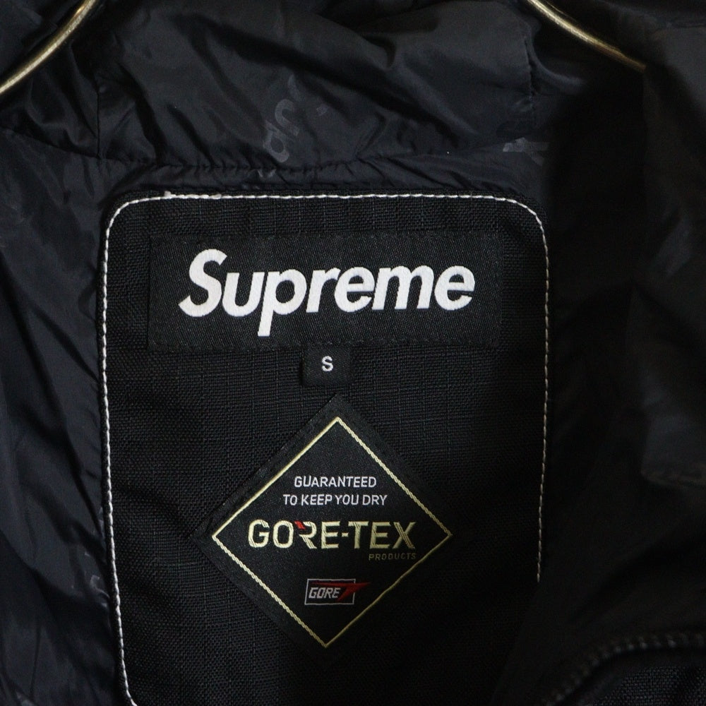 SUPREME(シュプリーム) 19AW GORE-TEX Contrast Stitch Anorak ゴアテックス コントラストステッチ アノラック ハーフジップジャケット ブラック