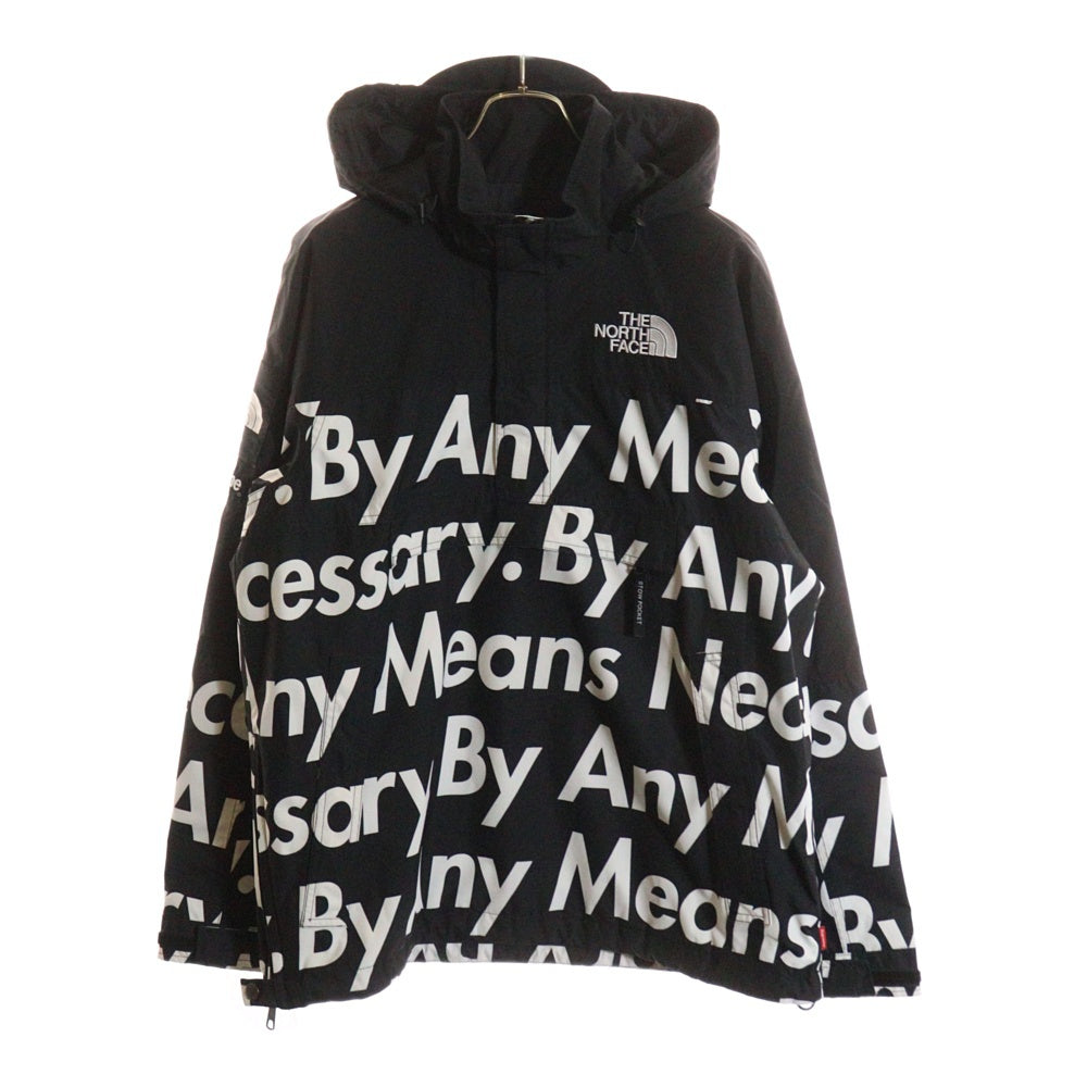 SUPREME(シュプリーム) 15AW ×THE NORTH FACE By Any Means Mountain Jacket ノースフェイス マウンテンプルオーバージャケット ブラック/ホワイト NP51550I