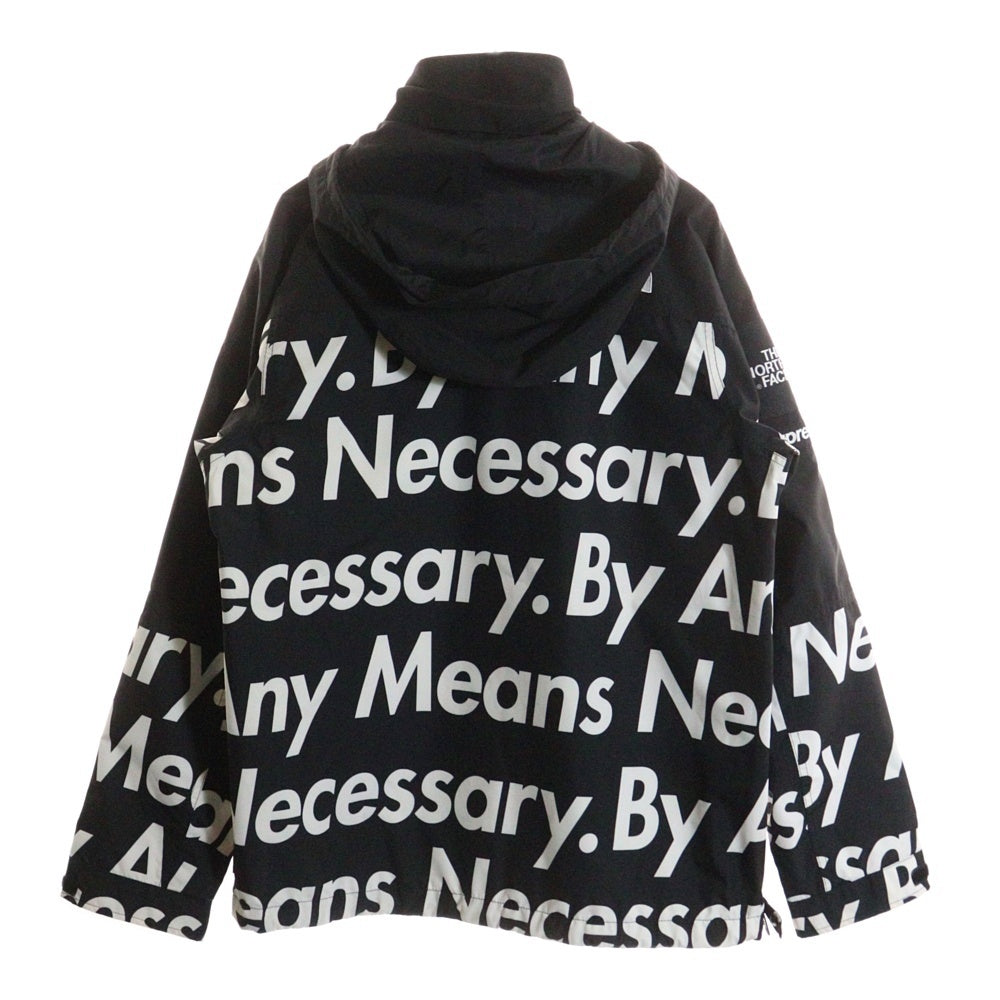 SUPREME(シュプリーム) 15AW ×THE NORTH FACE By Any Means Mountain Jacket ノースフェイス マウンテンプルオーバージャケット ブラック/ホワイト NP51550I