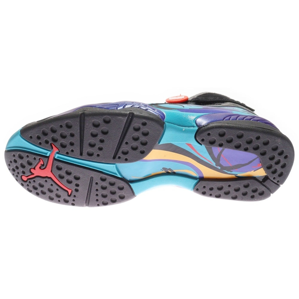 NIKE(ナイキ) AIR JORDAN 8 RETRO AQUA エアジョーダン8 レトロ アクア ハイカットスニーカー ブラック/ブルー US11/29cm 305381-006