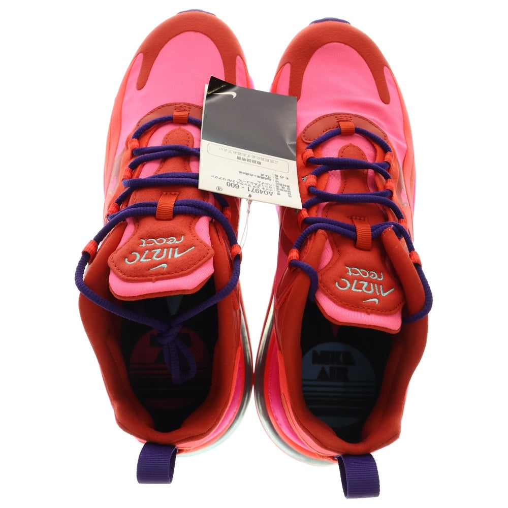 NIKE(ナイキ) AIR MAX 270 REACT ELECTRONIC MUSIC エアマックス270 リアクト エレクトロニック ミュージック ピンク US8/26cm AO4971‐600