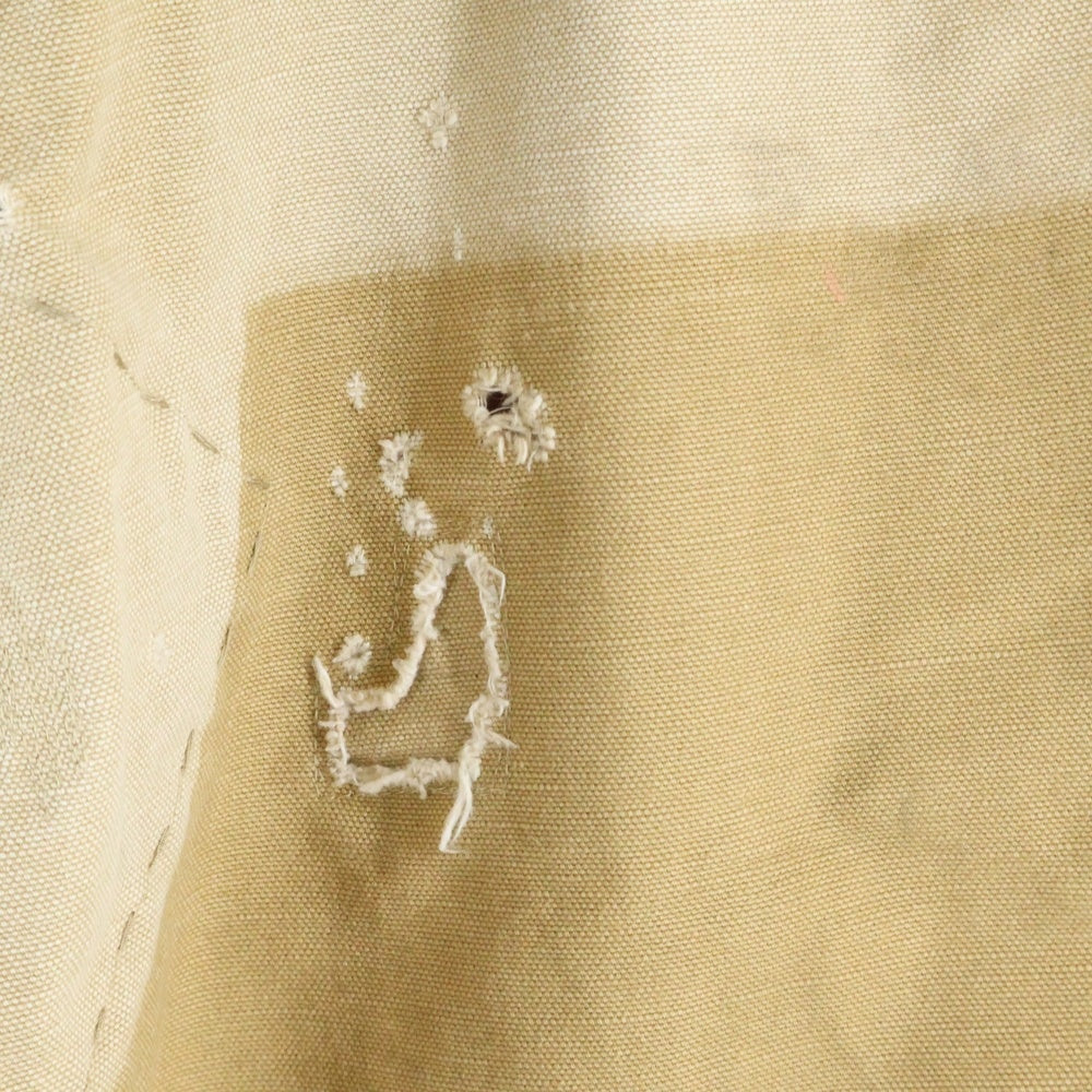 SAINT MICHAEL(セントマイケル) 24AW DOUBLE KNEE ダブルニー フレア コットン ワークパンツ ベージュ SM-YS1-0000-068